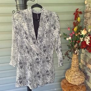 Walter Baker margot romper in Grey reptile size M NWT